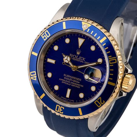 rolex sub 2 tone blue straps|custom strap for blue sub with criteria .